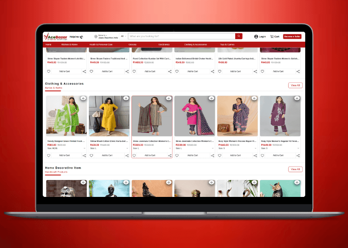 MyAce Bazar Categories